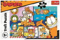Puzzle Líný Garfield 100 dílků 41x27,5cm v krabici 29x20x4cm