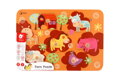 Vkládačka/Puzzle deskové obrysové farma dřevo 30x21cm ve fólii 18m+