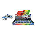 Auto Welly policie Porsche 911(991) Carrera S kov/plast 12cm volný chod 12ks v boxu