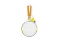 Badminton sada dětská kov/plast 2 pálky + 1 košíček 2 barvy v síťce 23x45x6cm