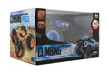 Auto RC Off-Road terénní 2,4GHz plast 32cm dobíjecí pack+baterie modré v krabici 38x23x26cm
