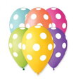 Balonek/Balonky nafukovací puntík průměr 30cm 5ks v sáčku