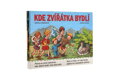 Knížka leporelo CZ text Kde zvířátka bydlí 16x11,5cm 24m+