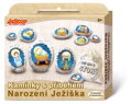 Kameny s příběhem se samolepkami Narození Ježíška kreativní sada v krabičce 19x16x4cm