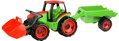 Traktor se lžící Giga Trucks s vlekem plast 62cm v krabici 72x40x28cm