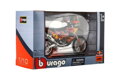 Motorka Bburago Red Bull KTM Rally Dakar 2019 kov/plast 12cm na volný chod v krabičce 17x11cm
