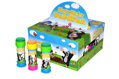 Bublifuk 50ml s hrkavkou Krtek 11cm 2 barvy 36ks v boxu