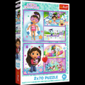 Puzzle 2x70 Zahrajte si s Gabby 27,5x18cm v krabici 19x29x4cm