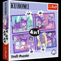 Puzzle 4v1 Den s Kuromi v krabici 28x28x6cm