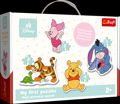 Baby puzzle Medvídek Pú a přátelé 14 dílků v krabici 27x19cm 24m+