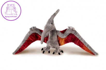 Pteranodon plyš 65x28cm šedivý 0m+