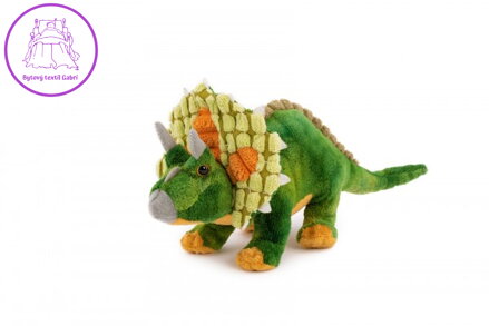 Triceraptor dinosaurus plyš 8x26cm 0m+
