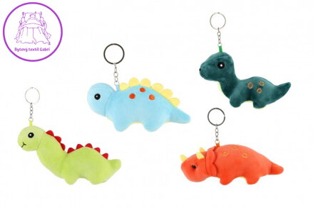 Přívěsek dinosaurus plyšový 15-18 cm 4 druhy