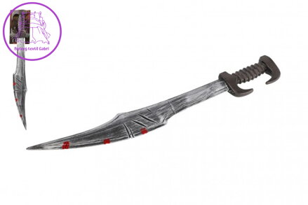 Meč pirátský plast 70cm na kartě