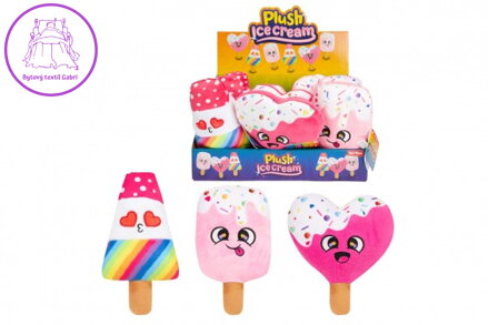 Zmrzlina/nanuk plyš 16cm 3 druhy 12ks v boxu 2m+