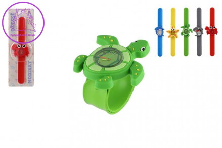 Hodinky dětské samonavíjecí mořský svět silikon 22cm 5 druhů na kartě