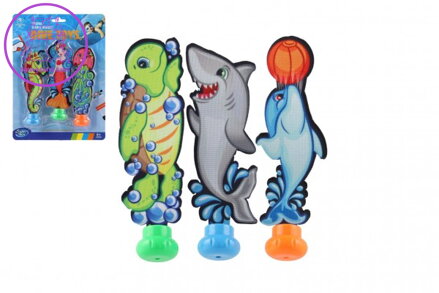 Sada pro potápění plast 2 druhy na kartě 19x25,5cm