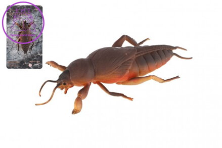 Krtonožka antistresový natahovací silikon 18cm na kartě