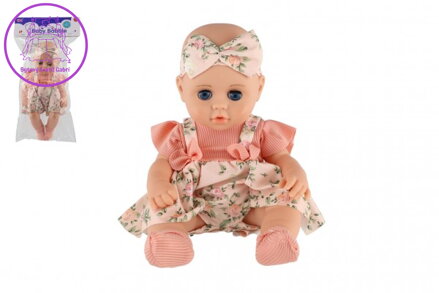 Panenka miminko mrkací plast 30cm pevné tělo v sáčku