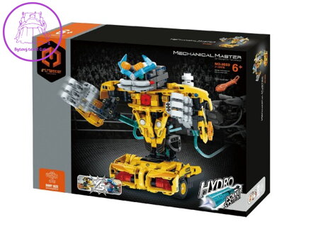Stavebnice iM.MASTER hydraulický bojový robot plast 717 dílků v krabici 35x27x7cm