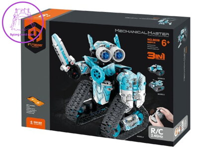 Stavebnice iM.MASTER 3v1 programovatelný robot RC  plast 2,4GHz 398 dílků na bat. v krabici 31x23cm