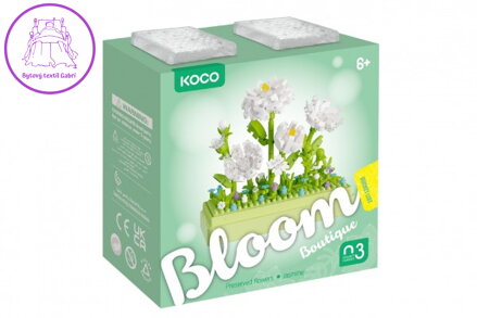 Stavebnice mini KOCO Jasmín plast 285ks v krabičce 11x12x5cm