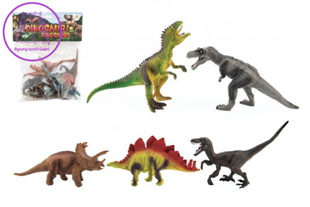 Dinosaurus plast 15-18cm 5ks v sáčku