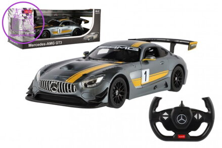 Auto RC Mercedes AMG GT3 RASTAR plast 35cm 2,4GHz na dálk. ovládání na baterie v krabici 44x18x23cm