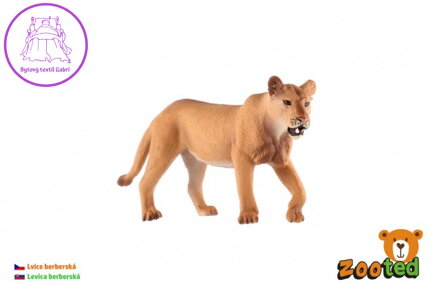 Lev berberský lvice zooted plast 12cm v sáčku