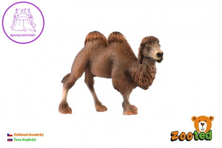 Velbloud dvouhrbý zooted plast 12cm v sáčku