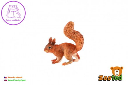 Veverka obecná zooted plast 9cm v sáčku