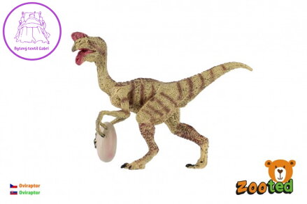 Oviraptor s vejcem zooted plast 12cm v sáčku