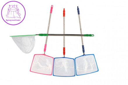 Síťka na hmyz teleskopická kov/plast 67cm průměr 21cm 3 barvy