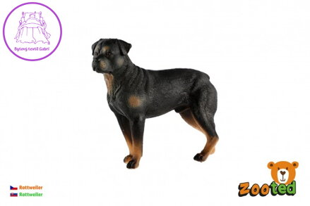 Rottweiler - pes domácí zooted plast 8cm v sáčku