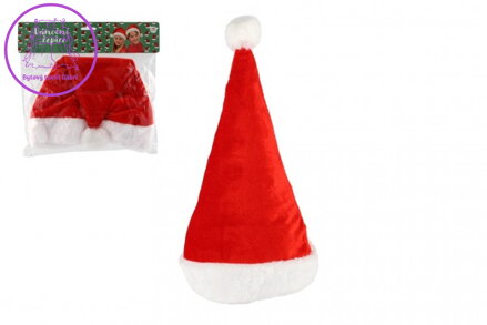Čepice vánoční dětská látka průměr 25 cm na kartě karneval