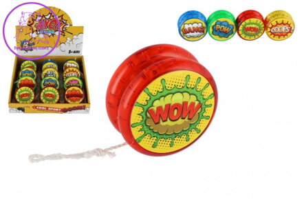 Jojo svítící plast 6cm na baterie mix druhů 12ks v boxu