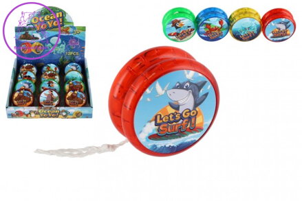 Jojo mořská zvířátka svítící plast 6cm na baterie mix druhů 12ks v boxu