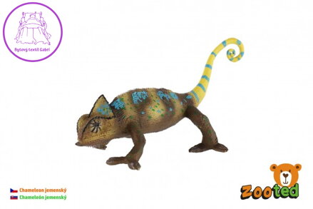 Chameleon jemenský zooted plast 18cm v sáčku