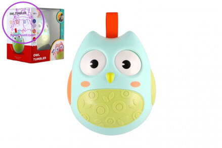 Roly Poly sova plast 11cm se zvukem v krabičce 14x16x12cm 6m+