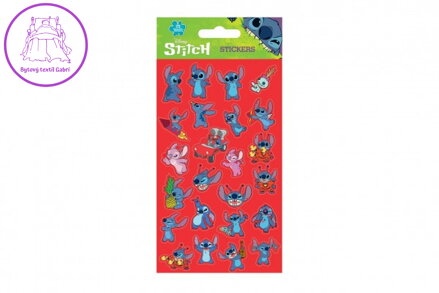 Samolepky Lilo a Stitch červené 25ks ve fólii