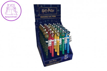 Tužka/pero gumovací Harry Potter 15cm plast 6 druhů 30ks v boxu
