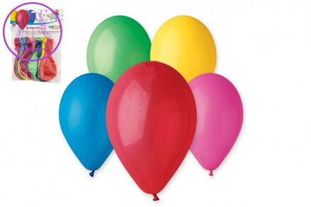 Balonek/Balonky nafukovací 11" 12cm 10ks v sáčku karneval
