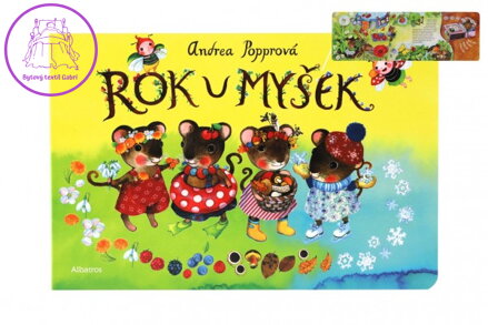 Knížka Rok u myšek CZ text 24x16cm