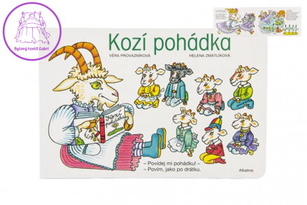 Knížka Kozí pohádka 24x16cm CZ text 24m+