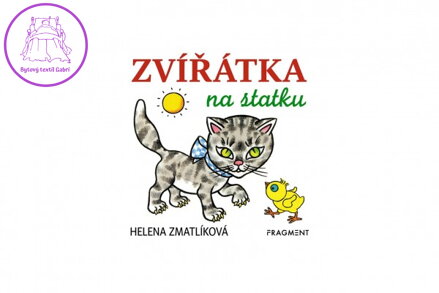 Knížka leporelo CZ text - Zvířátka na statku 10,5x10cm 12m+