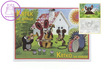 Omalovánky Krtek se raduje A5