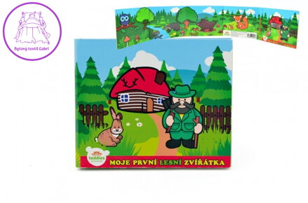 Knížka Leporelo Moje první zvířátka lesní 13,5x11x1,5cm od 24 měs MPZ