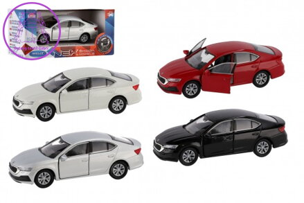 Auto Welly Škoda Octavia kov/plast 11cm 1:34 na volný chod ass v krabičce 15x7x7cm