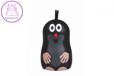 Krtek magnet smějící se dřevo 5cm v sáčku
