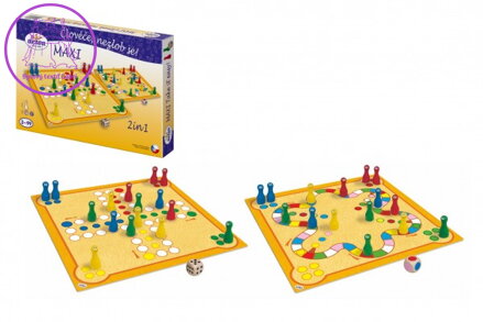 Člověče, nezlob se maxi 2v1 společenská hra v krabici 33,5x23x3,5cm